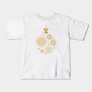 Christmas. Snowflakes and Christmas toy Kids T-Shirt